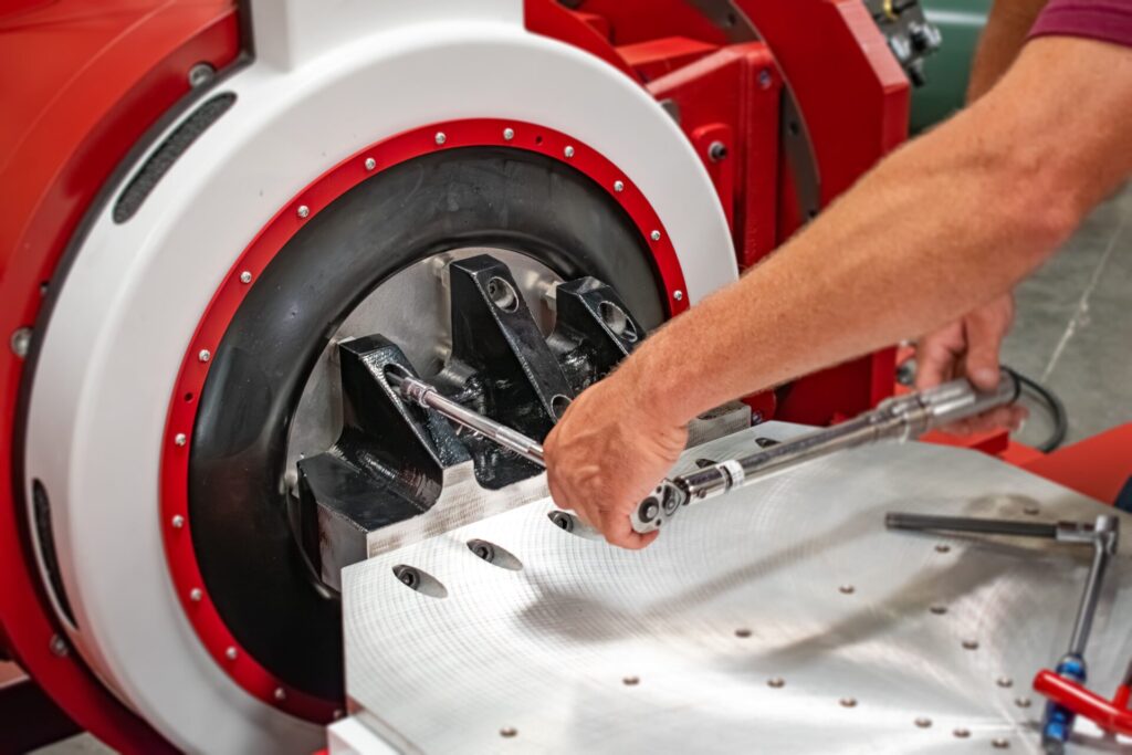 Driver Bar to Slip Plate installation.