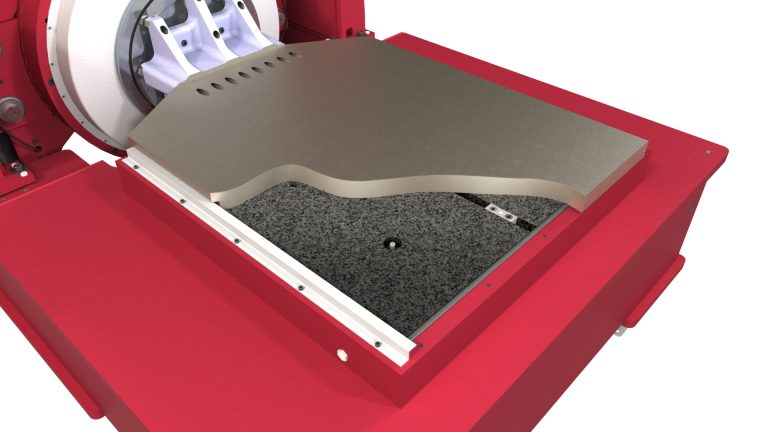 The Guided Oil Film Table (GOFT) The most cost-effective solution, providing a precision ground granite table, with a small guide element on the end of the slip plate. All restraint is provided by the oil film between the granite and slip plate. Oil pressure is provided by a small pulsating type pump.