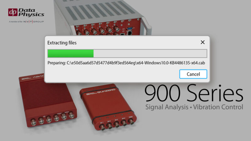 Signal Analysis and Vibration Control Software: SignalCalc 900